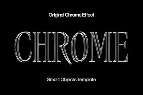 Metallic Chrome Text Effect - 92526903