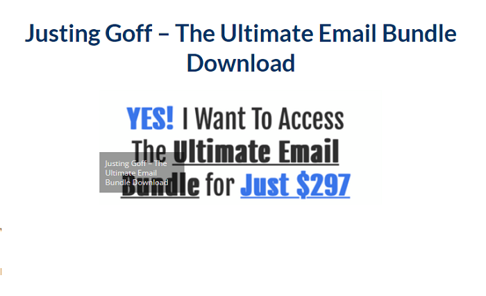 Justing Goff – The Ultimate Email Bundle Download 2024