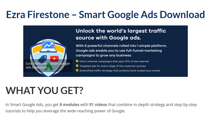 Ezra Firestone – Smart Google Ads Download 2024