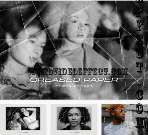 Hazy Folded Paper PSD Photo Effect - 652AL2A
