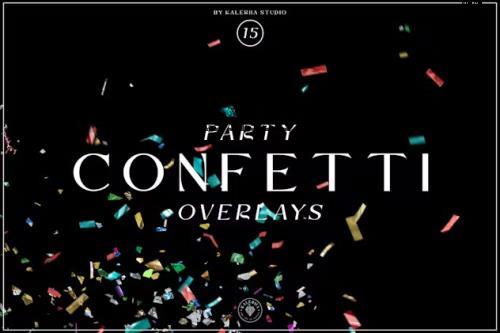 Party Confetti Overlays - 73LDYVB