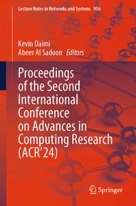 Proceedings of the Second International Conference on Advances in Computing Research (ACR’24)
