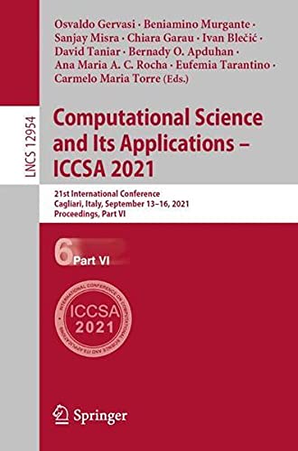 Computational Science and Its Applications – ICCSA 2021 (Part VI)