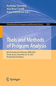Tools and Methods of Program Analysis 6th International Conference, TMPA 2021, Tomsk, Russia, November 25-27, 2021, Rev