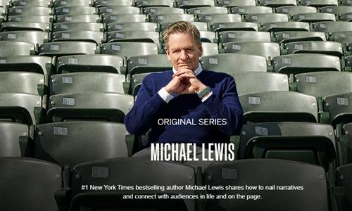 MasterClass – Tell a Great Story with Michael Lewis