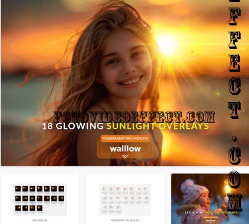 Glowing sun transparent PNG photoshop overlays - Z6MXXBM