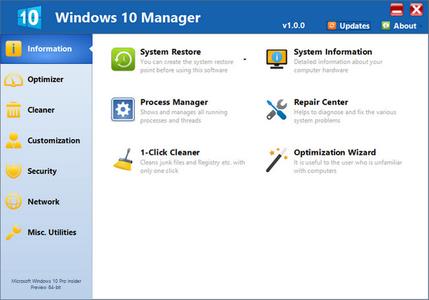 Yamicsoft Windows 10 Manager 3.9.4 Portable
