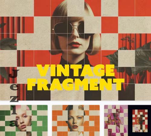 Vintage Fragments Photo Effect - 92508972