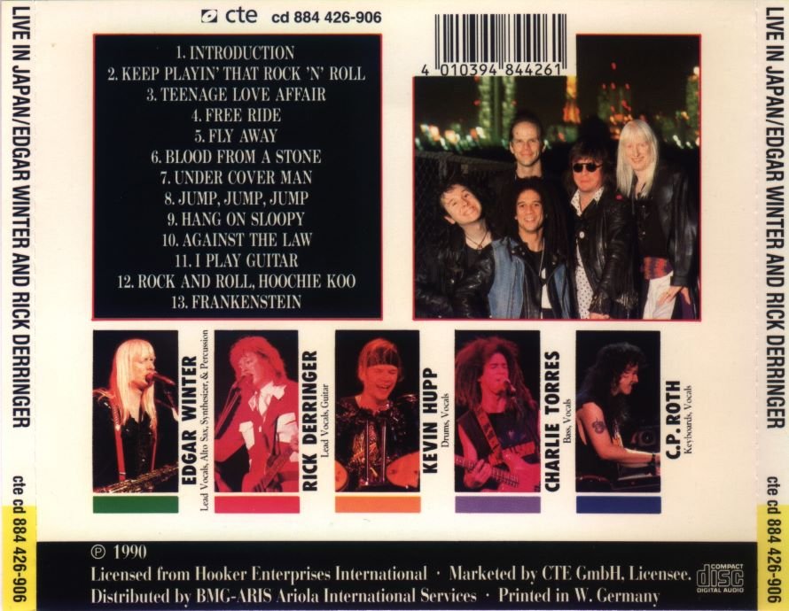 Edgar Winter And Rick Derringer - Live In Japan (1990)  Lossless