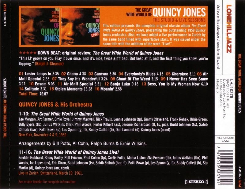 Quincy Jones - The Great Wide World Of Quincy Jones (1959,61)(2009) Lossless