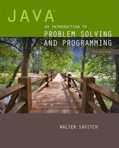 Java An Introduction to Problem Solving and Programming