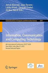 Information, Communication and Computing Technology 8th International Conference, ICICCT 2023, New Delhi, India, May 27
