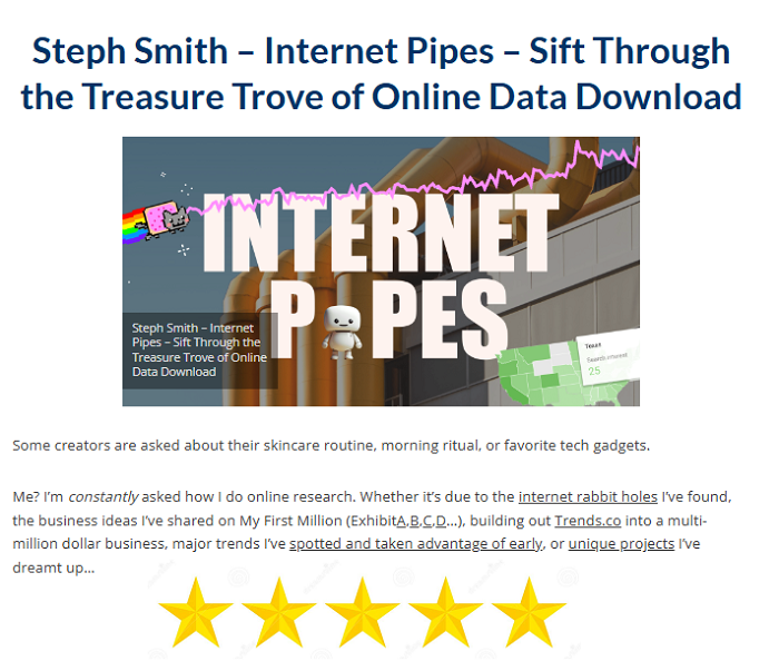 Steph Smith – Internet Pipes – Sift Through the Treasure Trove of Online Data Download