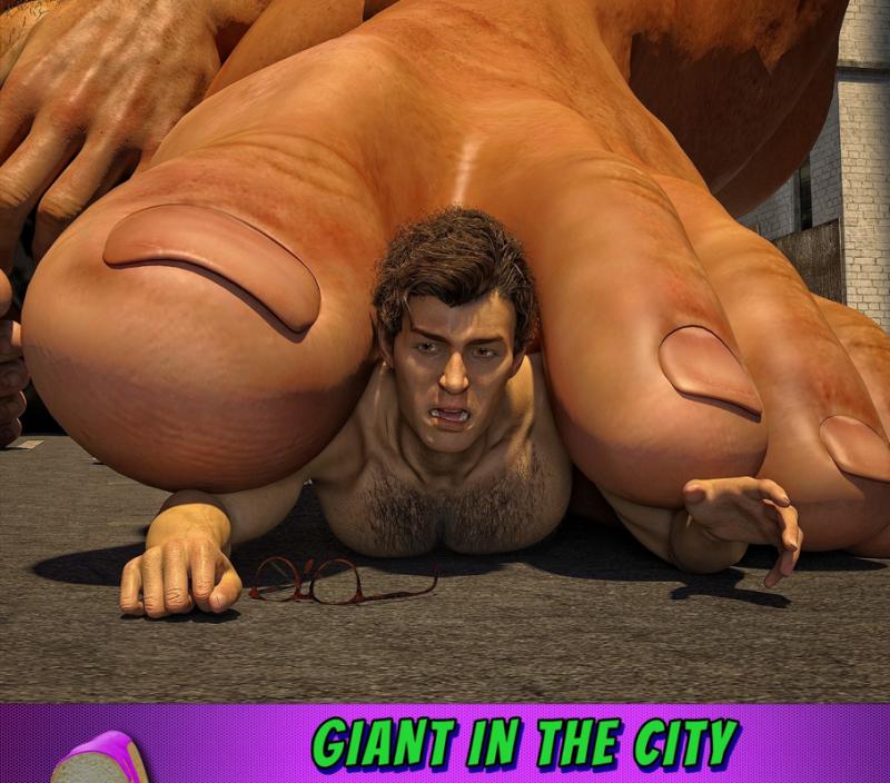 Ms. Angel Food - Giant in the City 3D Porn Comic
