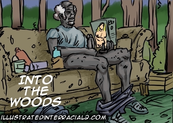 Illustratedinterracial - Into The Woods Porn Comic