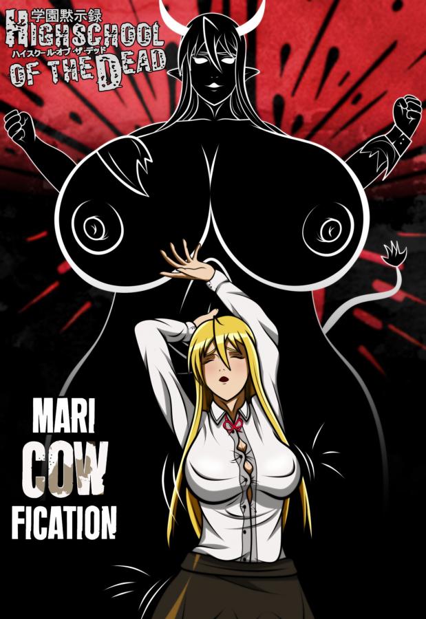 [CurvyDrawings] MariCOWfication (Highschool of the Dead) Porn Comics