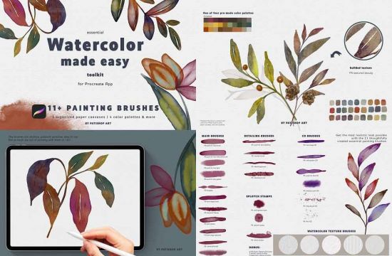 Watercolor Made Easy Procreate Kit - 6565677