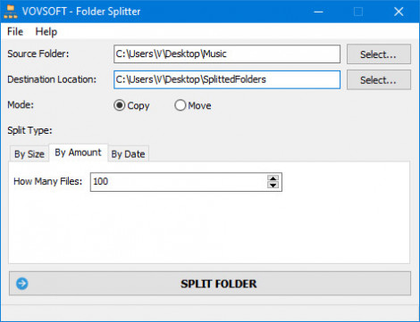 Vovsoft Folder Splitter v1 1 Portable -BTCR