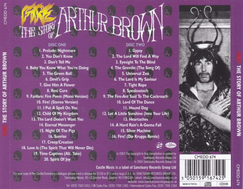 Arthur Brown - Fire! The Story Of Arthur Brown (2003) 2CD Lossless