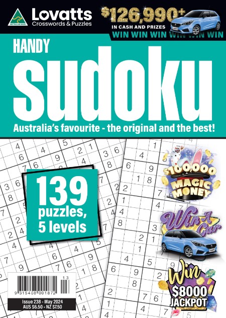 Lovatts Handy Sudoku - Issue 238 - May (2024)
