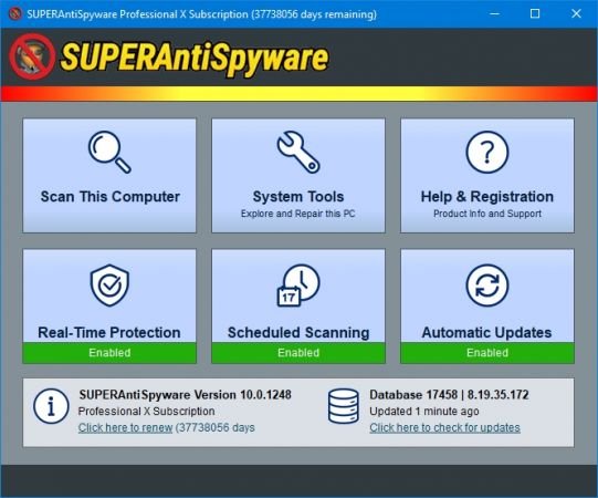 SUPERAntiSpyware Professional X 10.0.1266 Multilingual