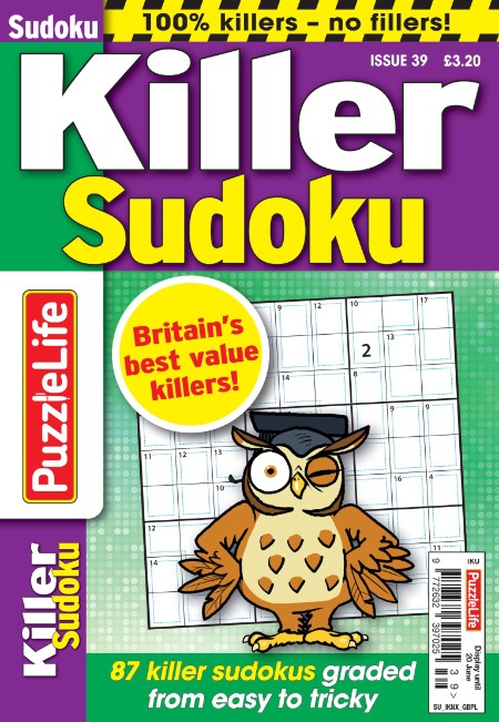 a3403792e0e57d271eeae9013a180ded - PuzzleLife Killer Sudoku - Issue 39 2024