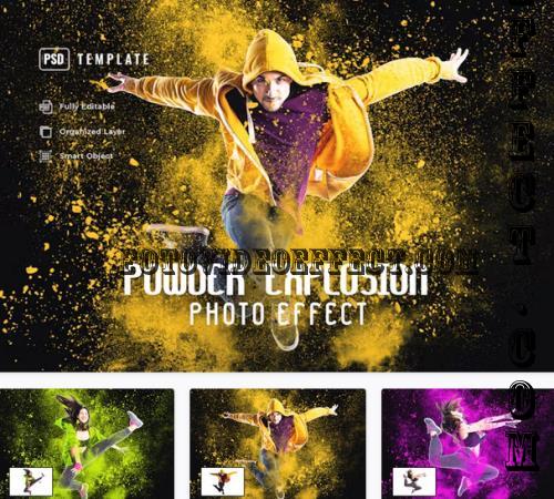 Powder Explosion Photo Effect - 4AX8KZT