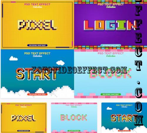 Pixel Text Effect Set - XBF8UJA