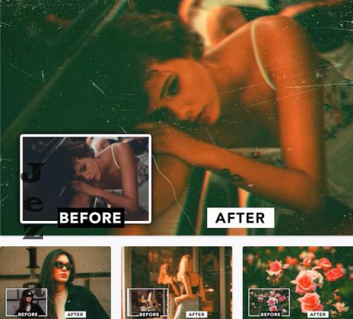 Vintage Cinematic Color Photo Effect - AWZ8MPR