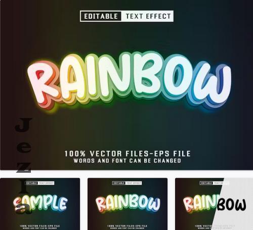 Rainbow Editable Text Effect - HDH5L2Z