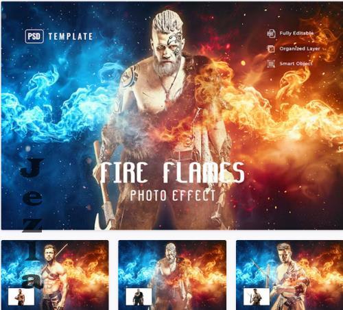 Flames Photo Effect - V4HP8UL