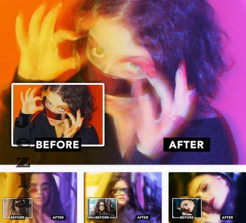 Cyber Light Color Photo Effect - JXQZUSS