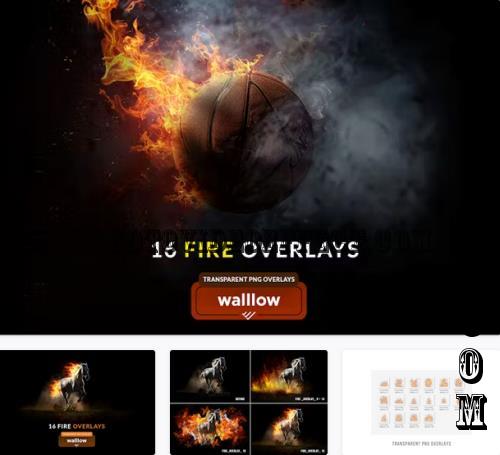 Fire and Flame Transparent PNG photoshop overlays - Q7UW2CH