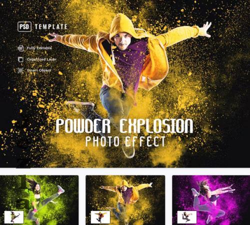 Powder Explosion Photo Effect - 4AX8KZT