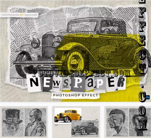 Newspapers Photoshop Action - 97934154