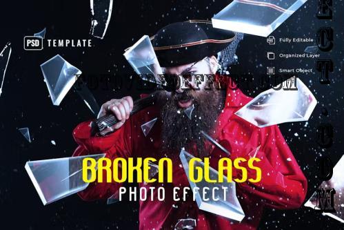 Broken Glass Photo Effect - 4VFTD8C