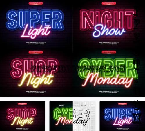Neon Glow Text Effect - JAPHEWF