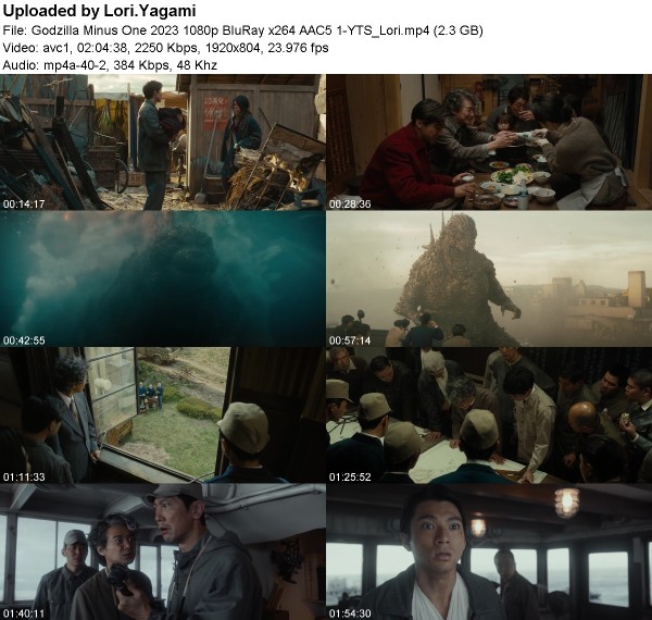 Godzilla Minus One (2023) 1080p BluRay x264 AAC5 1-YTS