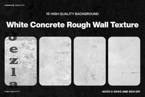 15 White Concrete Rough Wall Texture - U4WBUZW