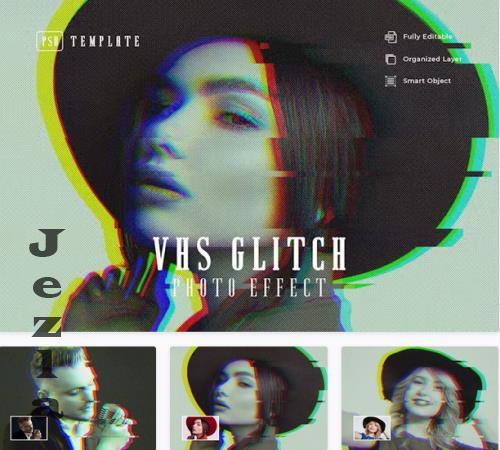 VHS Glitch Photo Effect - BVPGJJ5