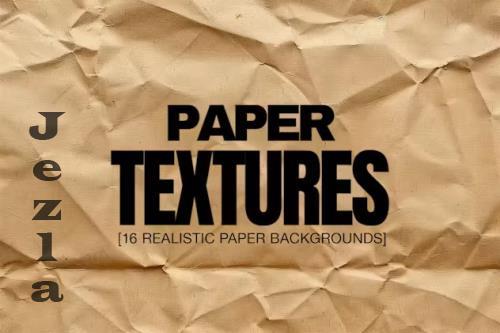 16 Crumpled Paper Textures - 8WDJNH2