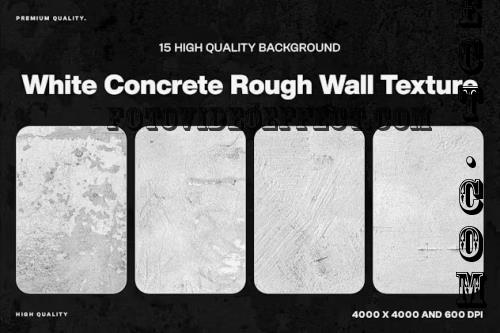 15 White Concrete Rough Wall Texture - U4WBUZW
