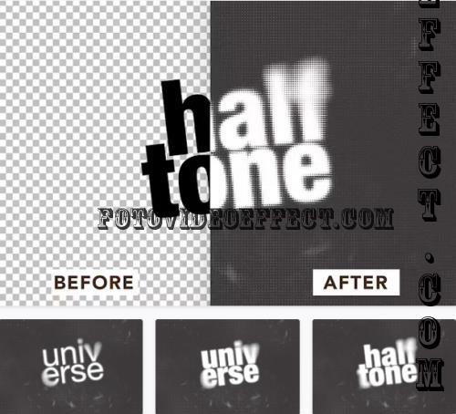 Halftone Text Effect - 56XY4QG