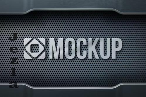 Metal Logo Mockup - VBUU47X