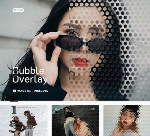 Bubble Wrap Overlay Photo Effect - J7FEUCC