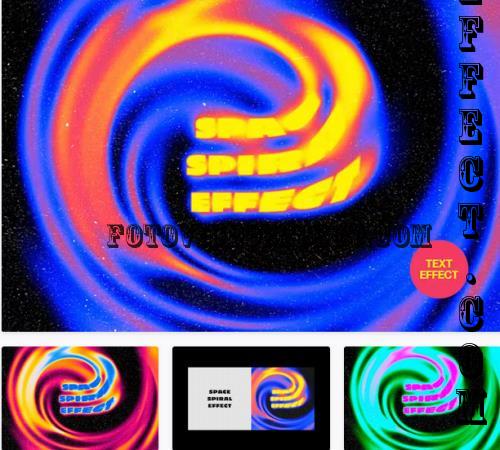 Liquid Spiral Text Effect - 92193494