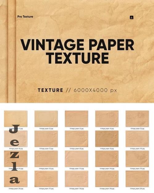 20 Vintage Paper Texture HQ - 95139786
