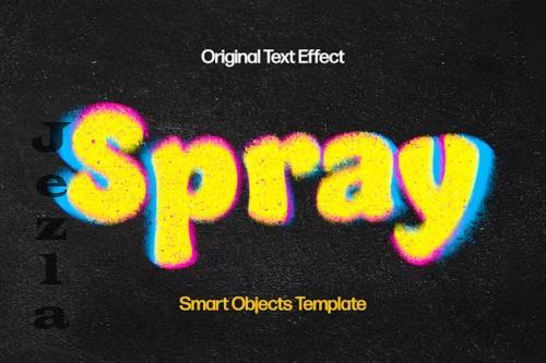 Color Spray Text Effect - 92197627