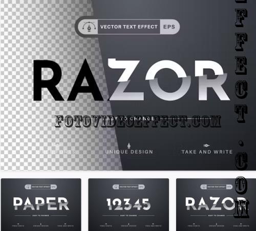 Razor - Editable Text Effect - 42298956