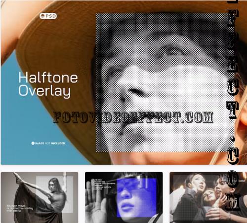 Halftone Overlay Photo Effect - X5DQDP3